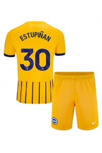 Brighton Pervis Estupinan #30 Babytruitje Uit tenue Kind 2024-25 Korte Mouw (+ Korte broeken)